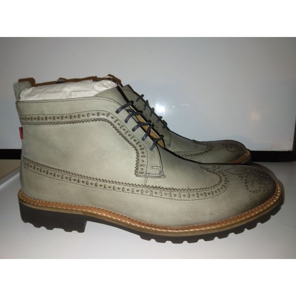 Marc Joseph NY Washed Grey St james boot  size 7 men New in BOX